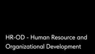 HR-OD Human Resource and Organizational Development