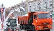 Вывоз и уборка снега, аренда экскаватора-погрузчика